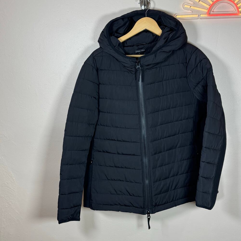 Universal Standard Down Coat Jacket Black Puffer … - image 3